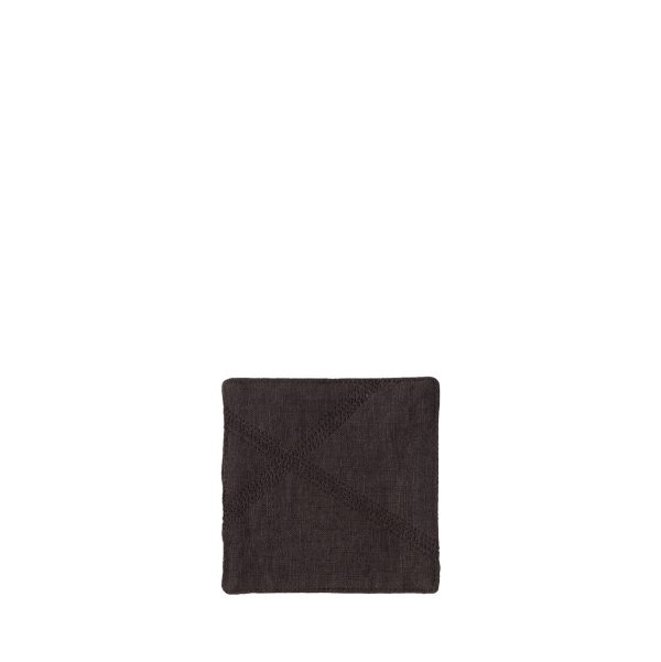 Glasunderlägg Futo charcoal i linne från japanska Kinto