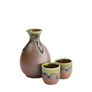Japanskt Sake set Iga brown hos Cobosabi