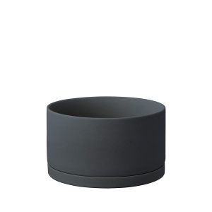 Kruka PLANT POT 191 dark grey 17cm från japanska Kinto