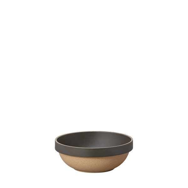 Japansk Round Bowl Hasami black ø14,5 cm hos Cobosabi